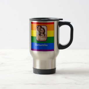 Caneca Térmica Arco-íris colorido