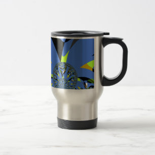 Caneca Térmica Arcos legal com Esferas Fractais Design de Arte
