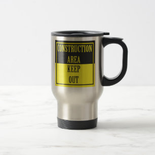 CANECA TÉRMICA ÁREA DA CONSTRUÇÃO - MANTENHA PARA FORA O SINAL