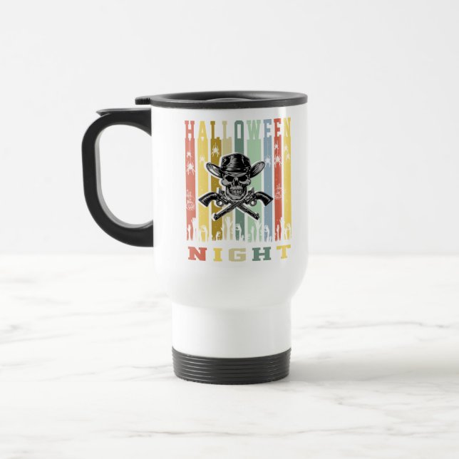 Caneca Térmica Arma Caveira, Noite de Halloween (Esquerda)