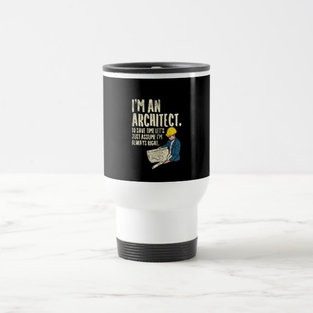 Caneca Térmica Arquiteto - Sou arquiteto (Centro)