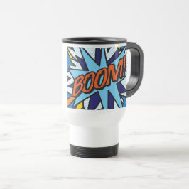 Caneca Térmica ARREBENTAR Arte Pop de Quadrinhos Modernos e Diver