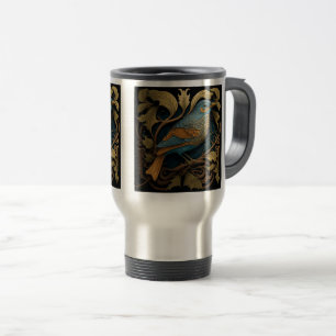 Caneca Térmica Art Nouveau Bird Viagem/Viagem ao trabalho Mug, 15