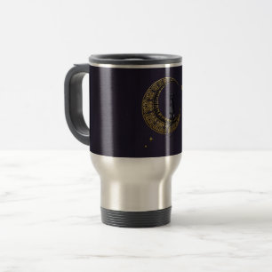 Caneca Térmica Art Nouveau Cat e Lua