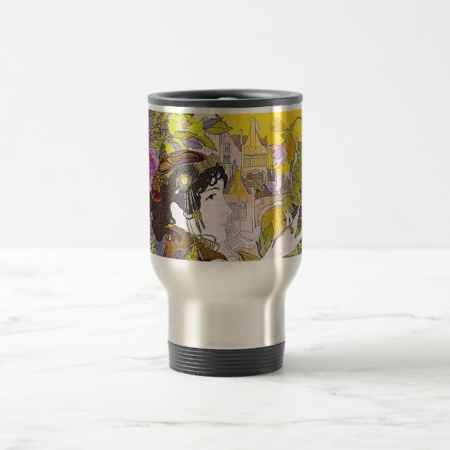 Caneca Térmica Art Nouveau Mulher (Centro)