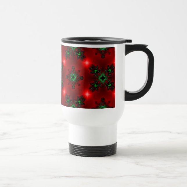 Caneca Térmica Artdeco de Natal em Estilo Retroativo (Direita)