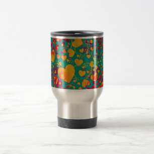 Caneca Térmica ARTE 9 do teste padrão do CORAÇÃO