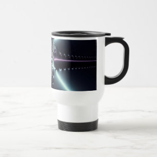 Caneca Térmica Arte Abstrata Estrela Azul