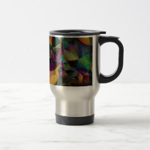 Caneca Térmica Arte Abstrato caleidoscópica colorida