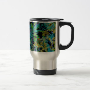 Caneca Térmica Arte Abstrato multicolorida