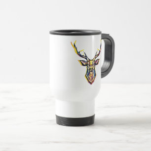 Caneca Térmica Arte Colorida de Cabeça de Cobra Aquosa