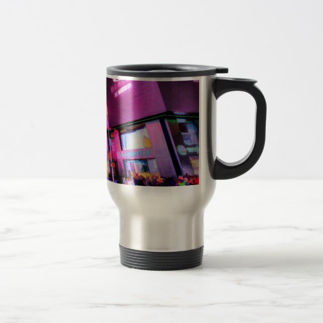 Caneca Térmica Arte Da Noite De Nova York (Direita)