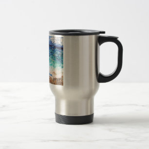 Caneca Térmica Arte da praia de Hollywood