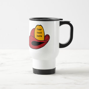 Caneca Térmica Arte de Cartoon Whimsical do Capacete de Bombeiro