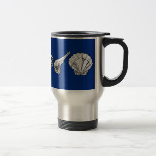 Caneca Térmica Arte de Coleção de Seashell Original