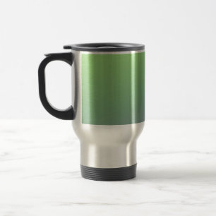Caneca Térmica arte de padrão de textura abstrata arco-íris verde