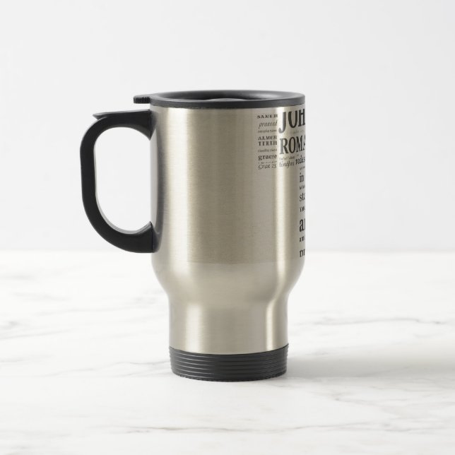 Caneca Térmica Arte de Parede Cruzada de Referência de Versículo  (Esquerda)