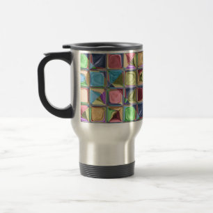 Caneca Térmica Arte do azulejo de mosaico de Candydrops dos