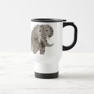 Caneca Térmica Arte do elefante do animal selvagem