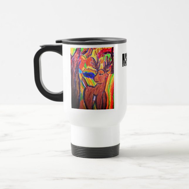 Caneca Térmica arte dos cervos (Esquerda)