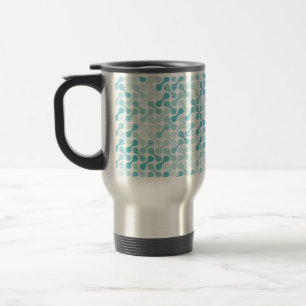 Caneca Térmica Arte Gráfica Líquida Abstrata