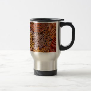 Caneca Térmica Arte nativa, artista: Walangkura Napangka
