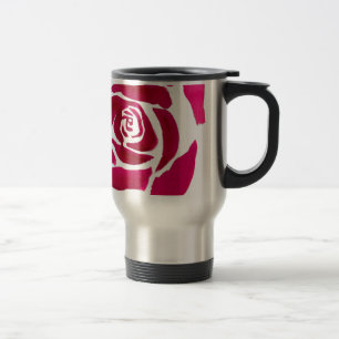 Caneca Térmica Arte original abstrato rosa de aquarela gótica