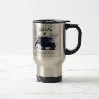 Artefato de Elefante de Aquarela Selvagem e Livre