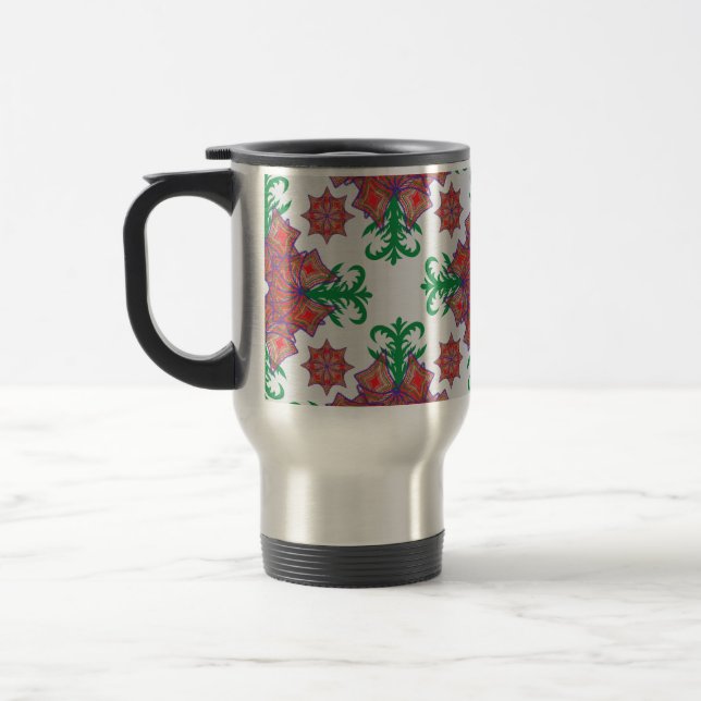 Caneca Térmica Artistic Pattern Coffee Mug – Stylish Kitchenware  (Esquerda)
