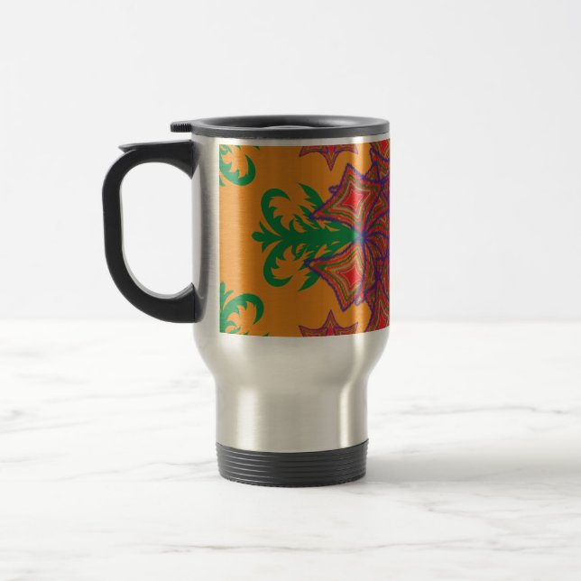 Caneca Térmica Artistic Pattern Coffee Mug – Stylish Kitchenware  (Esquerda)