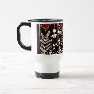 Caneca Térmica Árvore da Vida Tribal Warli - madeira walart