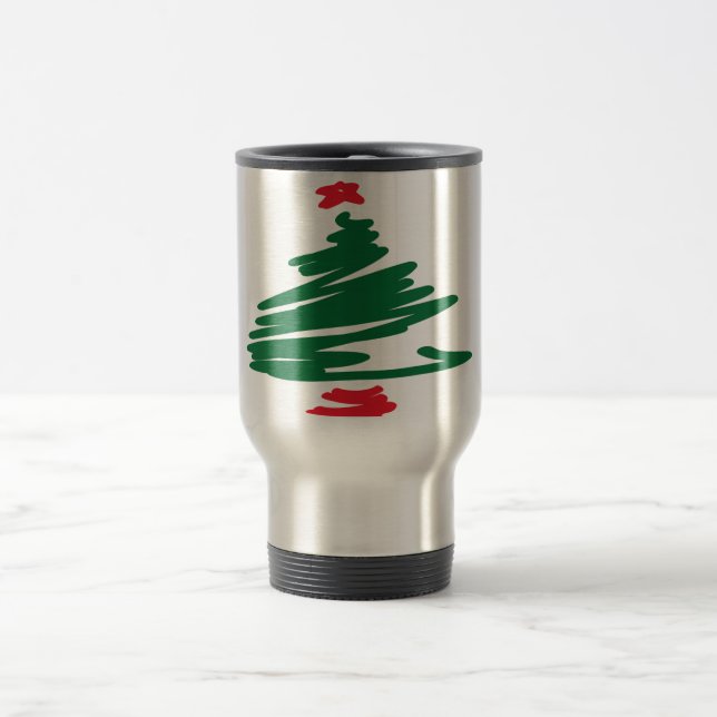 Caneca Térmica Árvore de Natal (Centro)
