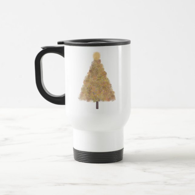 Caneca Térmica Árvore de natal brilhante (Esquerda)