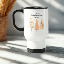 Caneca Térmica Árvore de Natal Moderna Minimalista de Pinho Estil