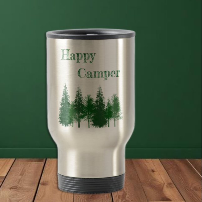 Caneca Térmica Árvores da Floresta de Aniversário (Criador carregado)