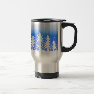 Caneca Térmica Árvores de Natal Bonito Gelado