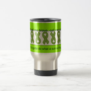 Caneca Térmica As fitas da consciência do linfoma não me chamam