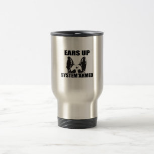 Caneca Térmica As orelhas levantam o sistema armado