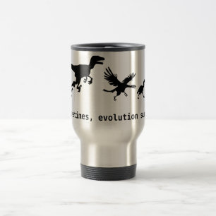 Caneca Térmica Às vezes, a evolução suga