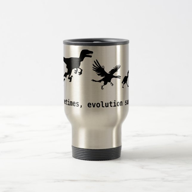 Caneca Térmica Às vezes, a evolução suga (Centro)