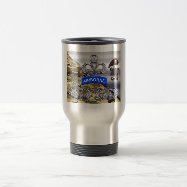 Caneca Térmica Asas Aerotransportadas – Conquistadas, Nunca Dadas (Centro)