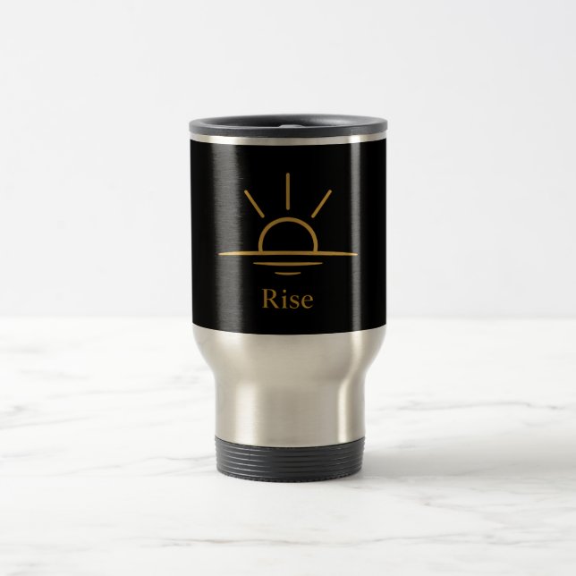 Caneca Térmica Ascensão — Nascer do Sol Minimalista (Centro)