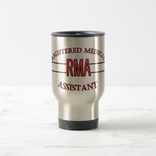 CANECA TÉRMICA ASSISTENTE MÉDICO REGISTRADO LOGOTIPO DE RMA