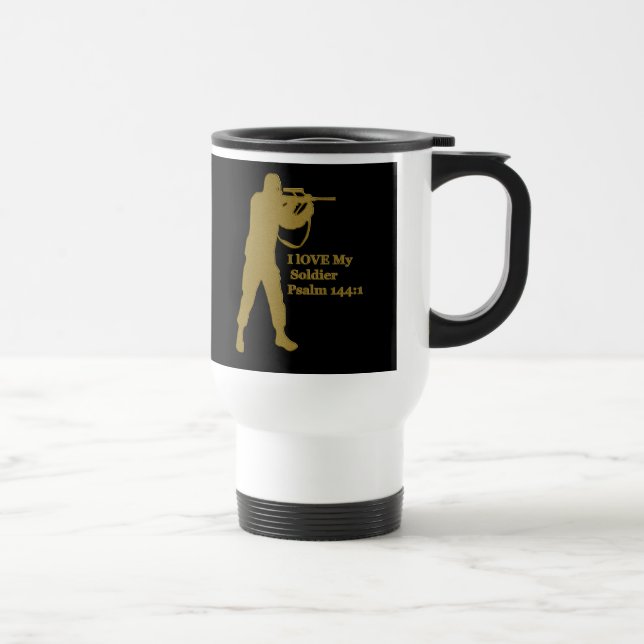 Caneca Térmica atirador Dourado (Direita)