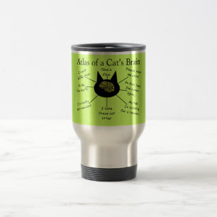 Caneca Térmica Atlas do cérebro de um gato