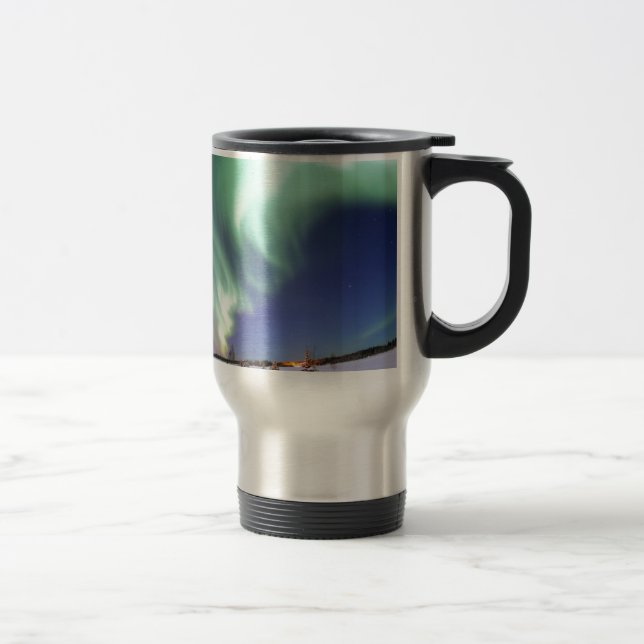 Caneca Térmica Aurora Borealis, ou aurora boreal, Alaska (Direita)