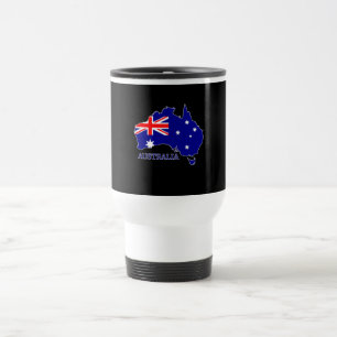 Caneca Térmica Austrália Bandeira Australiana Mapa Viagem