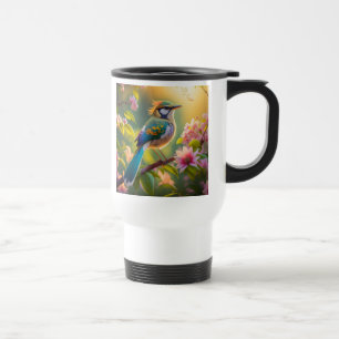 Caneca Térmica Ave Fantasia Asa Verde Cabeça Verde