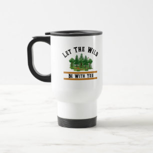 Caneca Térmica Aventura da Natureza Selvagem Citação Inspiradora