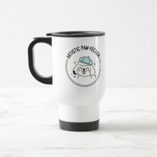Caneca Térmica Aventura no Tempo de Cachorrinho de Poodle Minimal